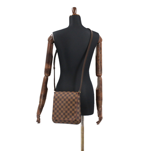 Louis Vuitton Damier Musette Salsa Long Shoulder Bag Ebene Gold Hardware - Picture 7 of 7